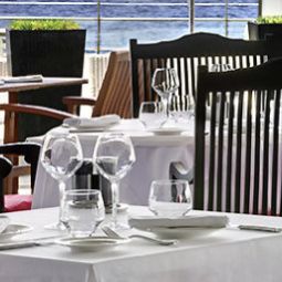 Sala colazione nel ristorante Sofitel Golfe d'Ajaccio Thalassa sea & spa Fotos