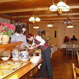 Sala colazione nel ristorante Alpenblick Wellnesshotel Fotos