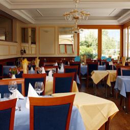 Sala colazione nel ristorante Parkhotel Waldheim am Sarnersee Relais du Silence Fotos