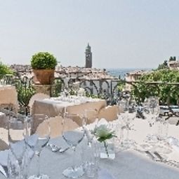 Sala colazione nel ristorante Albergo Al Sole Fotos