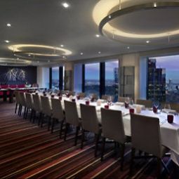 Sala de desayuno en el restaurante Sofitel Melbourne on Collins Fotos