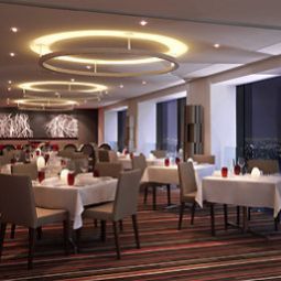 Sala de desayuno en el restaurante Sofitel Melbourne on Collins Fotos