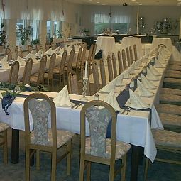 Sala colazione nel ristorante Lindenhof Fotos