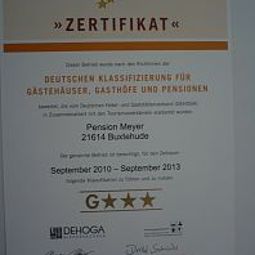 Certyfikat Meyer Pension Fotos
