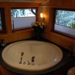Bathroom Luxus Chalet Mühlermoos Hütte Fotos