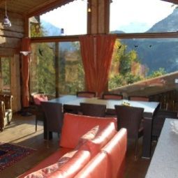 Interior view Luxus Chalet Mühlermoos Hütte Fotos