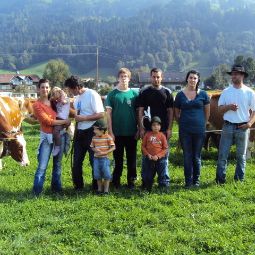 Widok z hotelu Bauernhof Schustererhof Fotos