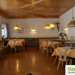 Salle du petit-déjeuner située dans le restaurant zur Sägemühle Pension Fotos