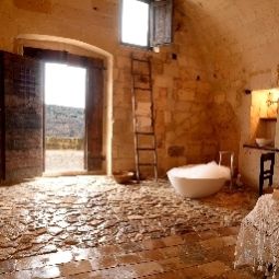 Фасад Sextantio Albergo Diffuso Le Grotte della Civita Fotos