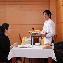 Sala colazione nel ristorante Thien Thao Hotel Fotos