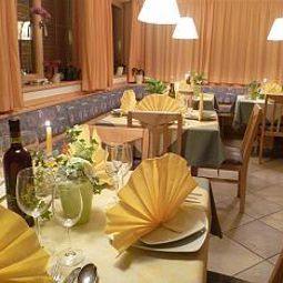 Sala colazione nel ristorante Haus Gitschberg Fotos