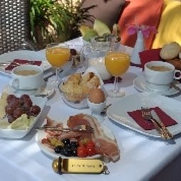 Salle du petit-déjeuner située dans le restaurant Son Pons Agroturismo Fotos