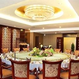 Sala colazione nel ristorante Binfen Wuzhou Hotel Fotos