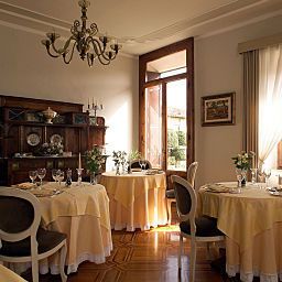Sala śniadaniowa w restauracji Villa Scacciapensieri Fotos