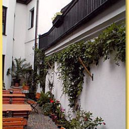 Terrasse Weißes Roß Fotos