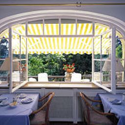 Sala colazione nel ristorante Villa Elben Garni Fotos