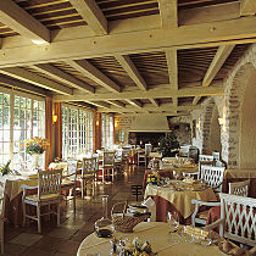 Sala colazione nel ristorante Abbaye de Sainte Croix Fotos