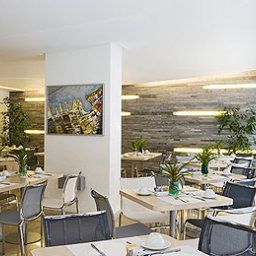 Sala de desayuno en el restaurante Mercure Palermo Centro Fotos