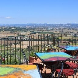 Widok z hotelu Corte di Bettona Relais Fotos