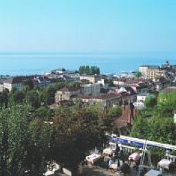 Widok z hotelu Alpes et Lac Fotos