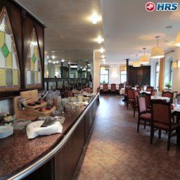 Sala de desayuno en el restaurante Gutshof Hauber Fotos