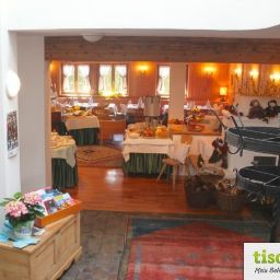 Sala colazione nel ristorante Landhof 