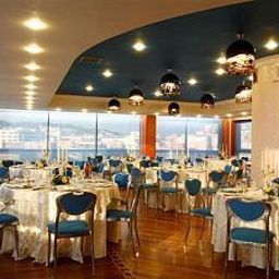 Frühstücksraum im Restaurant Panorama Fotos