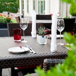 Terrasse Welcome Hotel Essen Fotos