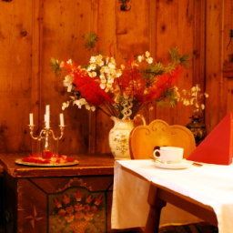 Sala de desayuno en el restaurante Heimgartl Fotos