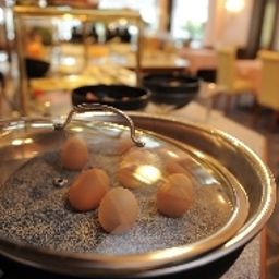 Salle du petit-déjeuner située dans le restaurant Heldt Appart-Hotel Fotos