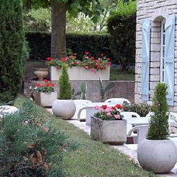 Terrasse Hostellerie de la Bouriane Fotos