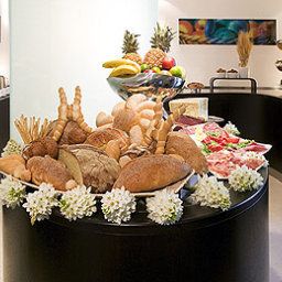 Sala colazione nel ristorante Mercure Bergamo Palazzo Dolci Fotos