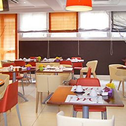 Sala colazione nel ristorante Mercure Roma Corso Trieste Fotos