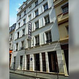 Außenansicht des Deux Avenues Paris Fotos