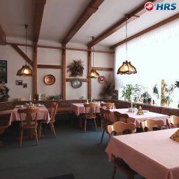Sala colazione nel ristorante Gasthaus Pension Zur Kupferpfanne Fotos