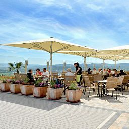 Терраса Panorama Hotel Am Frankenstein Fotos