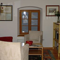 Vista all'interno Alte Post Fotos