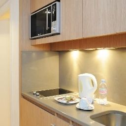 Cucina Residhome Apparthotel Paris Evry Catégorie Prestige Fotos