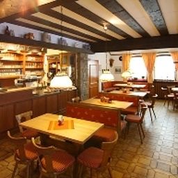Sala colazione nel ristorante Brunneck Alpenhotel Fotos