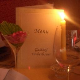 Salle du petit-déjeuner située dans le restaurant Weberbauer Gasthof Fotos