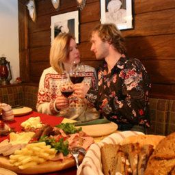 Sala colazione nel ristorante Forsthof - Bed and Breakfast Pension Fotos