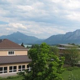 Widok z hotelu Christine Pension Fotos
