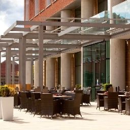 Terrasse DoubleTree by Hilton Hotel Leeds City Centre Fotos
