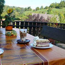 Терраса Haus Hubertus Hotel-Pension Fotos