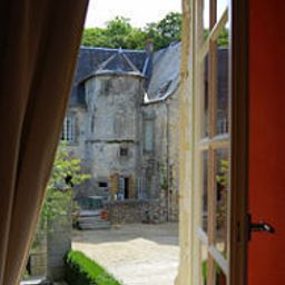 Widok z hotelu Manoir de Rouessé 3 épis gites de France Fotos