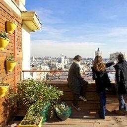 Терраса Praktik Metropol Hostal Fotos