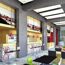 Salle du petit-déjeuner située dans le restaurant ibis Leiden Centre Fotos