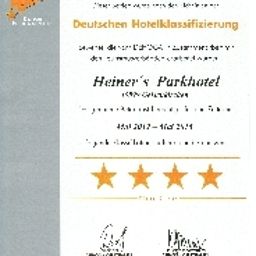 Сертификат Heiner´s Parkhotel Fotos
