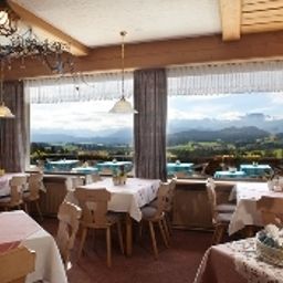 Sala colazione nel ristorante Panorama Landhotel Fotos